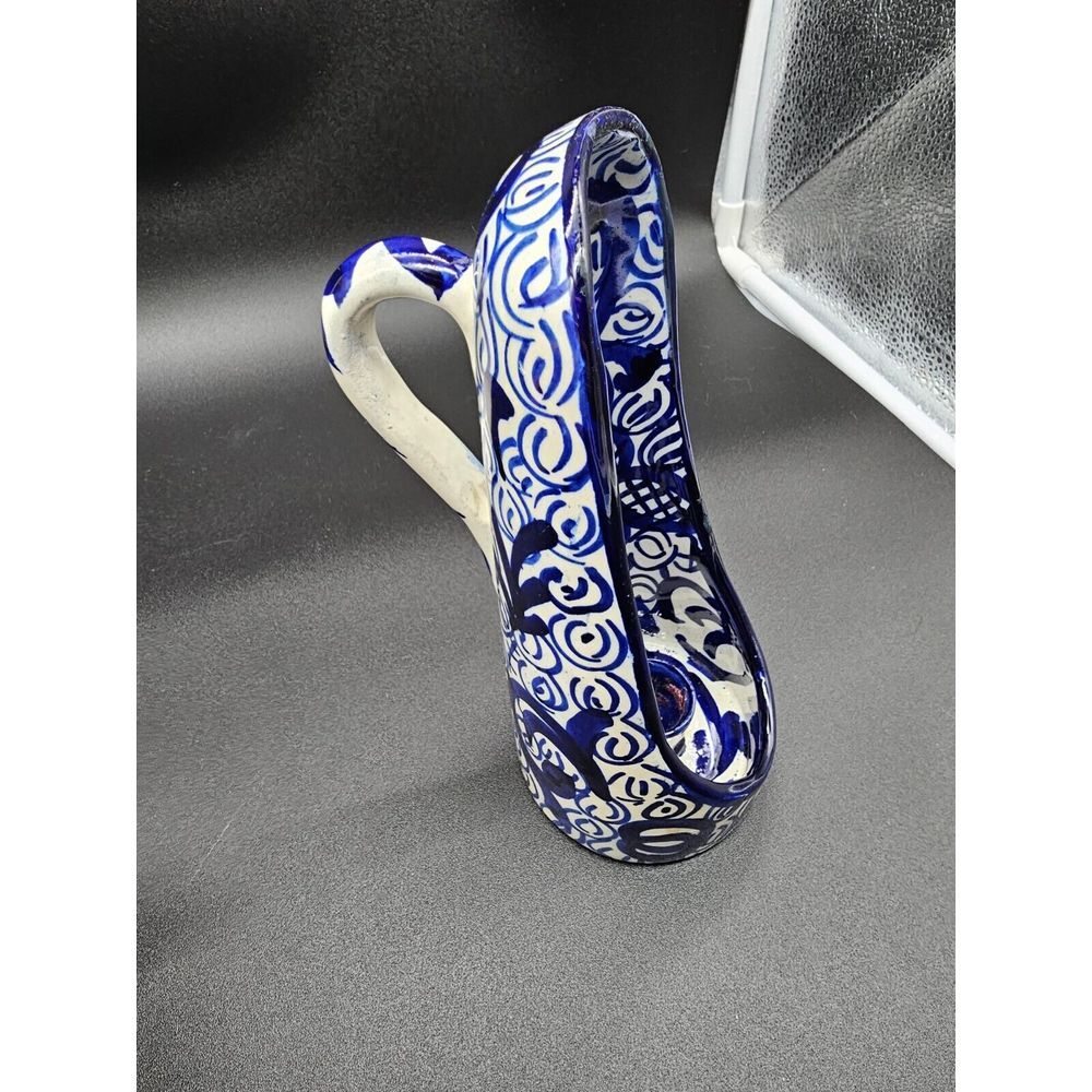 Mallorca Handle Painted Ceramic Candle Lantern‎ - Picture 2 of 10